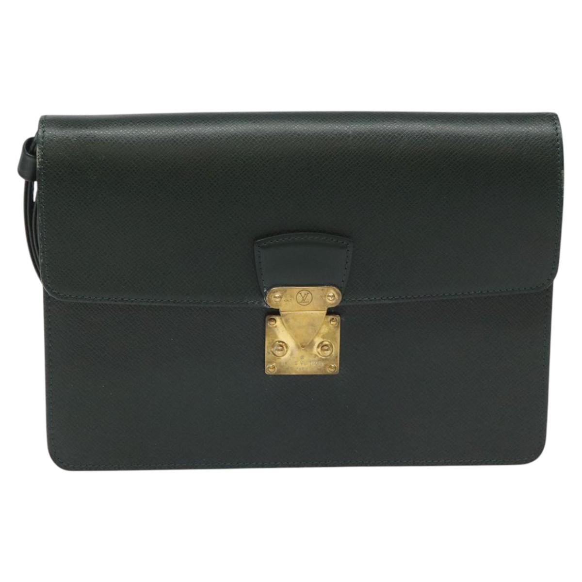 LOUIS VUITTON Taiga Pochette Kourad Clutch Bag Epicea M30194 LV bs22132
