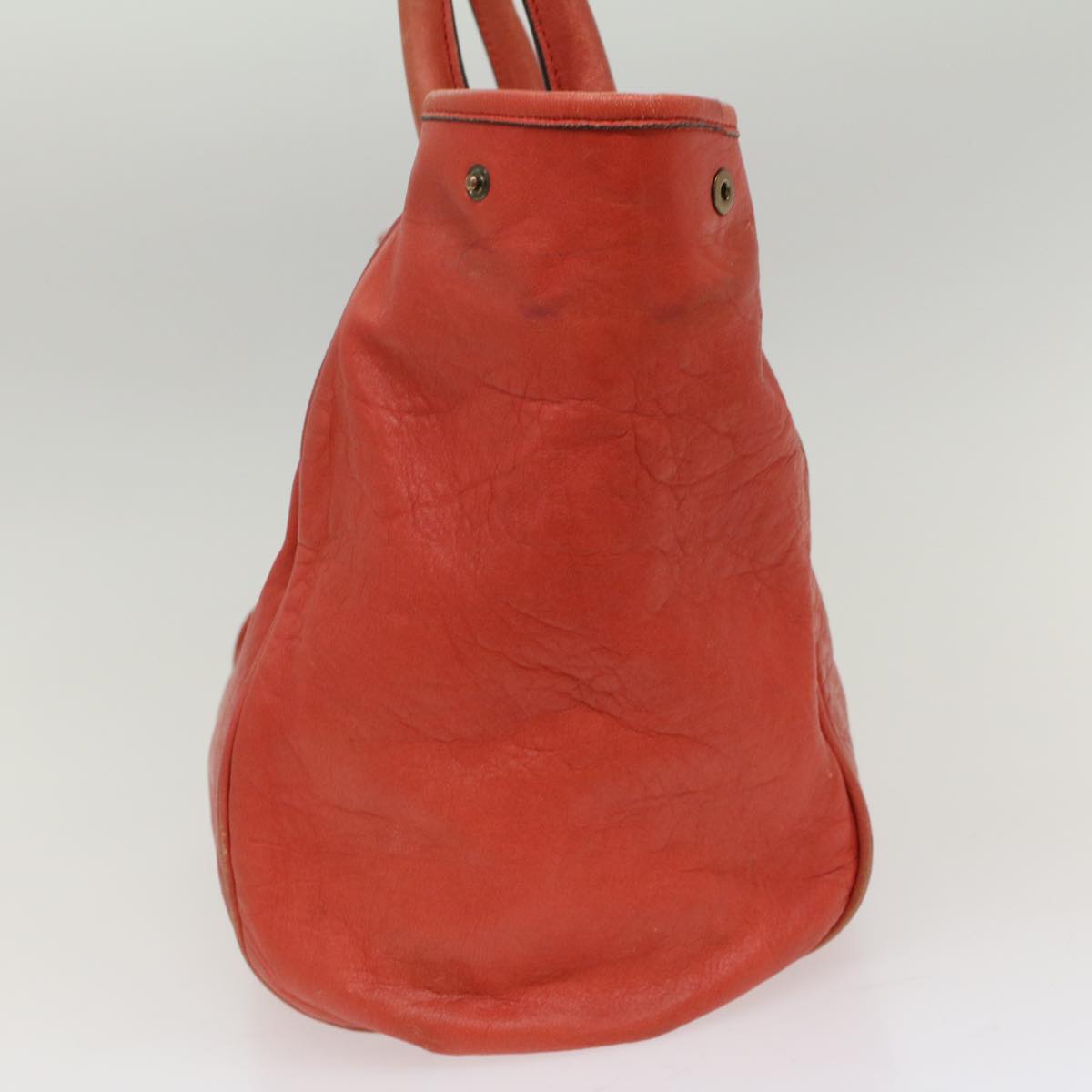 Chloe Etel Hand Bag Leather Red 04-12-50-65 bs7428