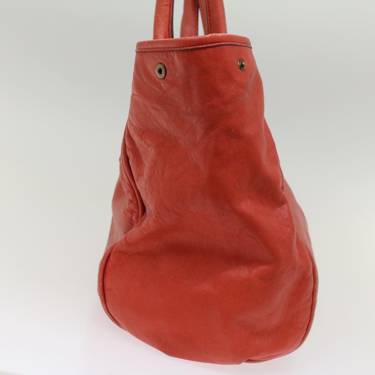 Chloe Etel Hand Bag Leather Red 04-12-50-65 bs7428