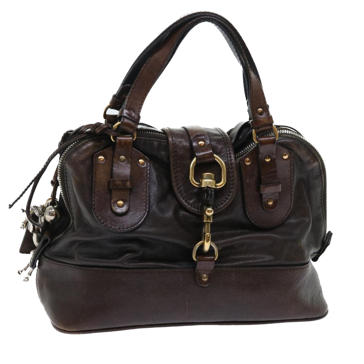 Chloe Kerala Hand Bag Leather Brown bs7665