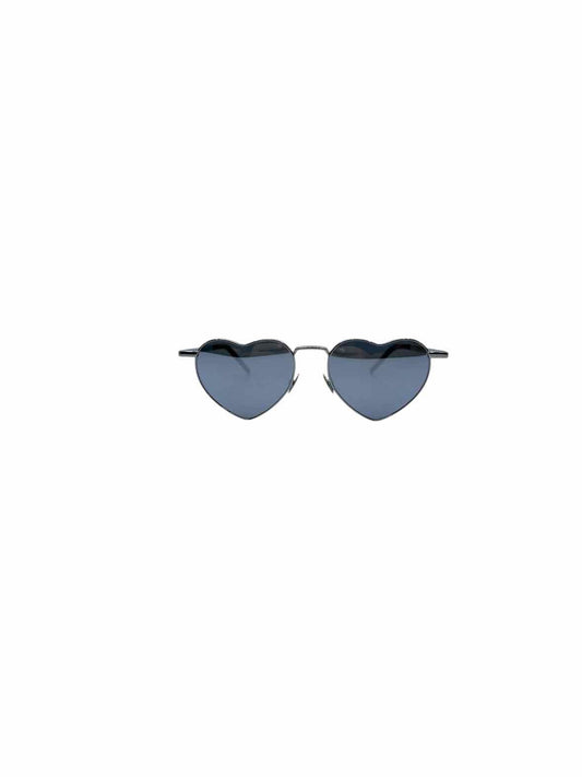 SAINT LAURENT Silver Heart Shape Sunglasses