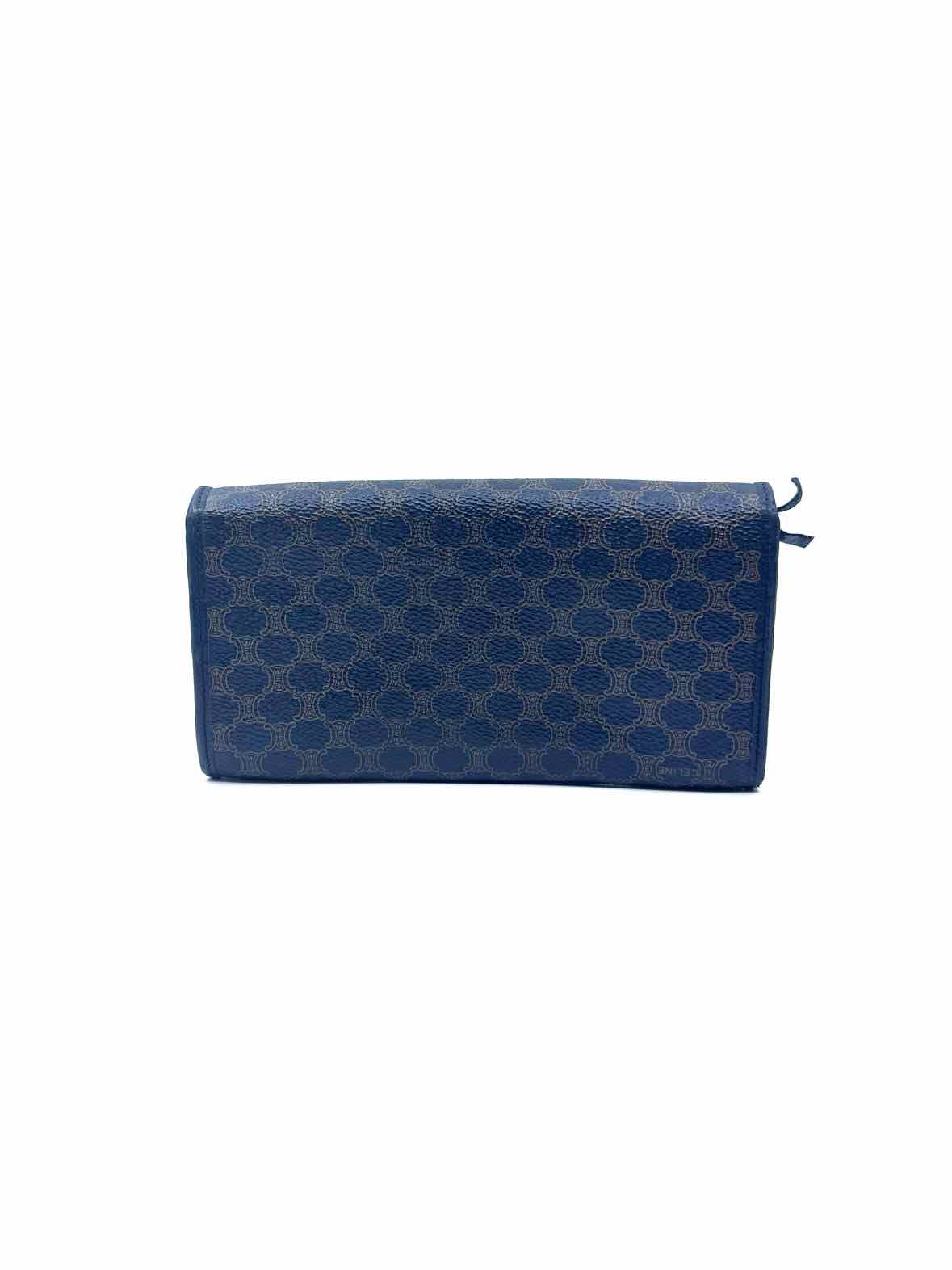 CELINE Continental Black, Camel Leather Monogram Wallet