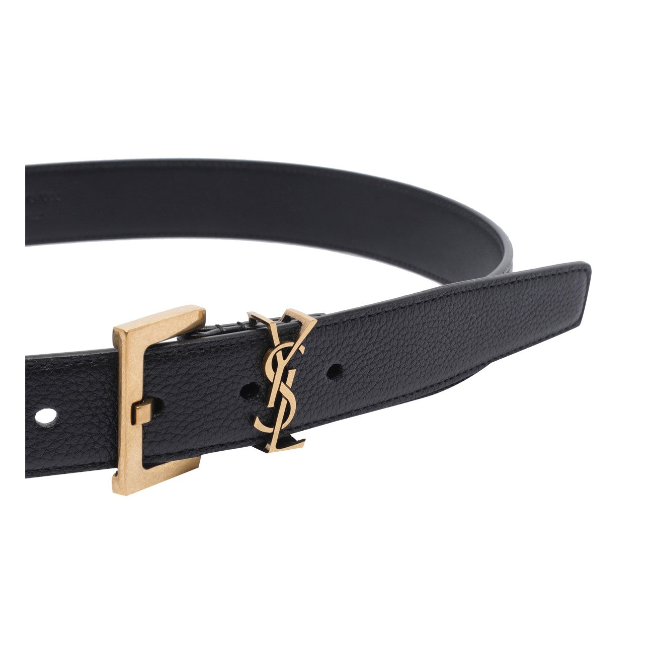 Saint Laurent Women Cassandre Belt With Square Buckle