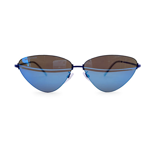 BALENCIAGA Mirrored Cat Eye Sunglasses Bb0105S 61/12 145Mm