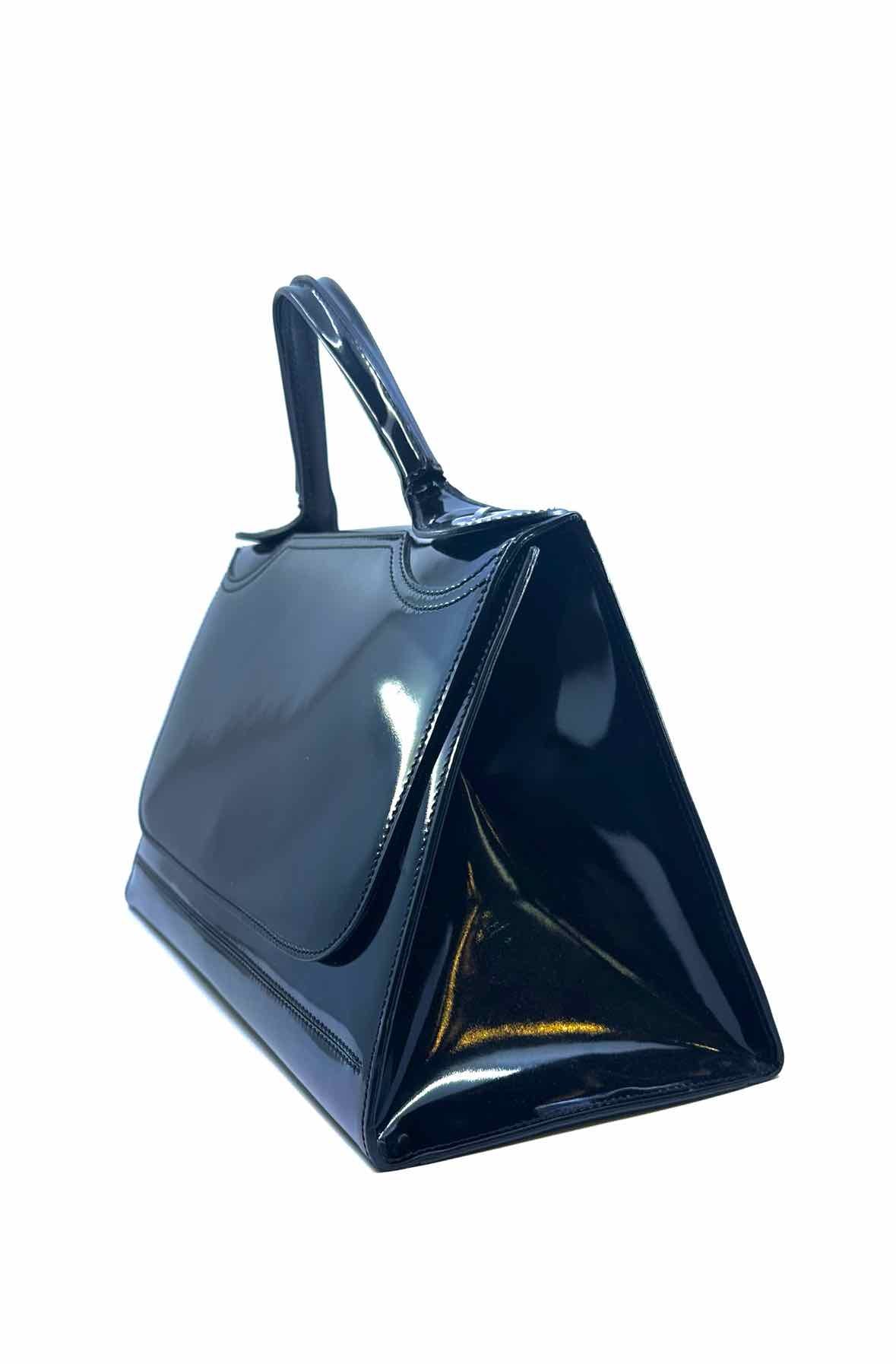 FENDI Black Patent Leather Handbag
