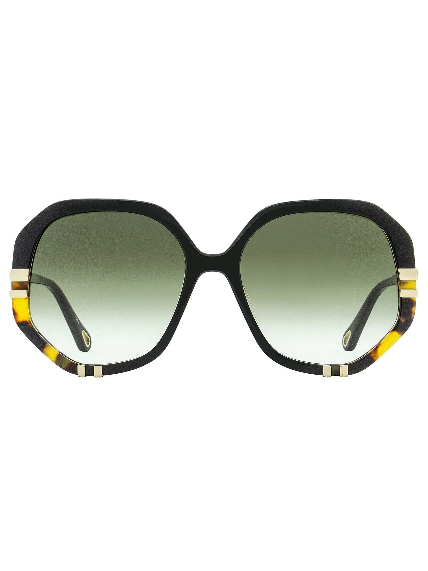 Chloe Women's Geometric Sunglasses CH0105S 002 Black/Havana 58mm