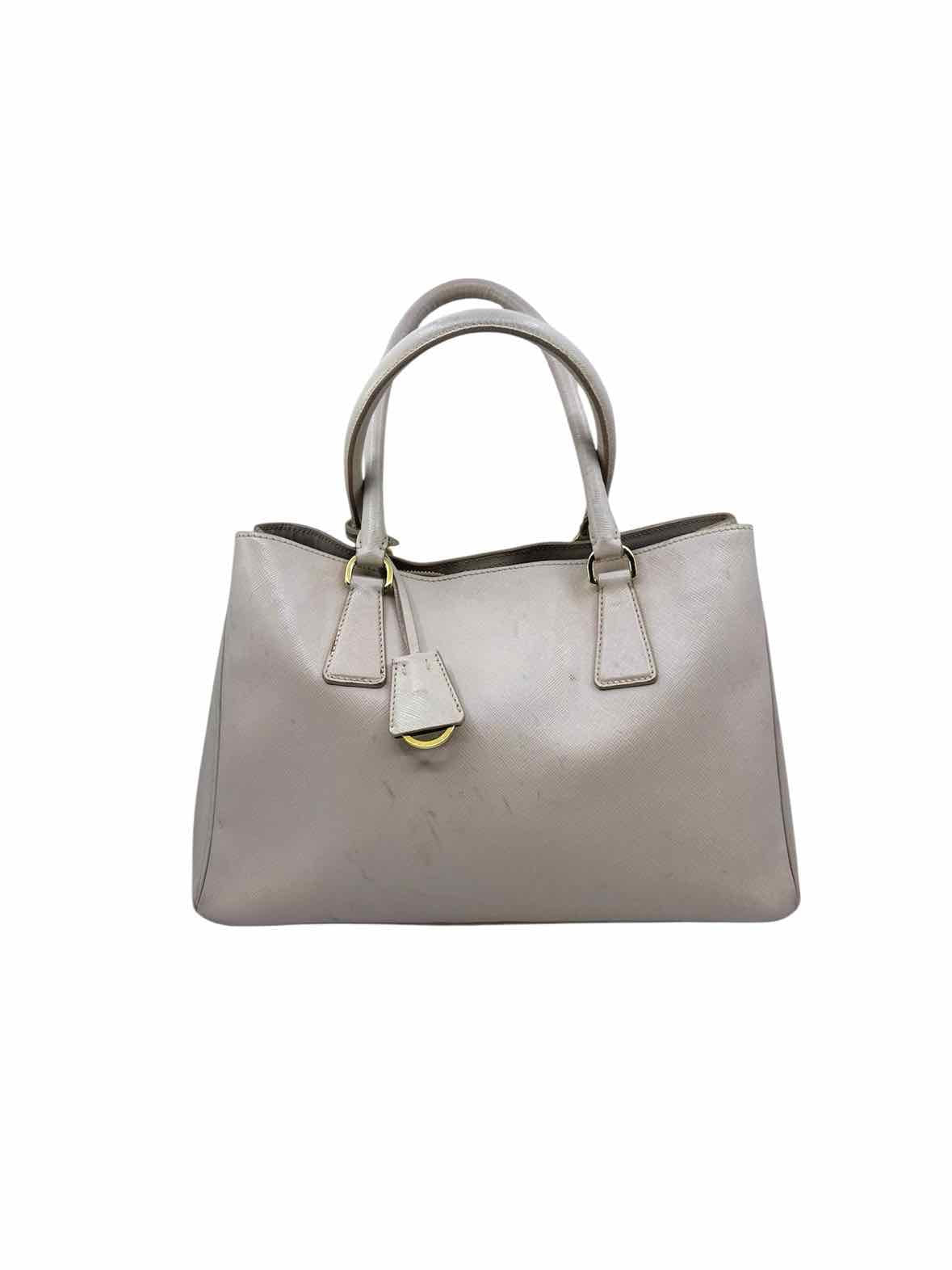 PRADA Ivory Leather Handbag