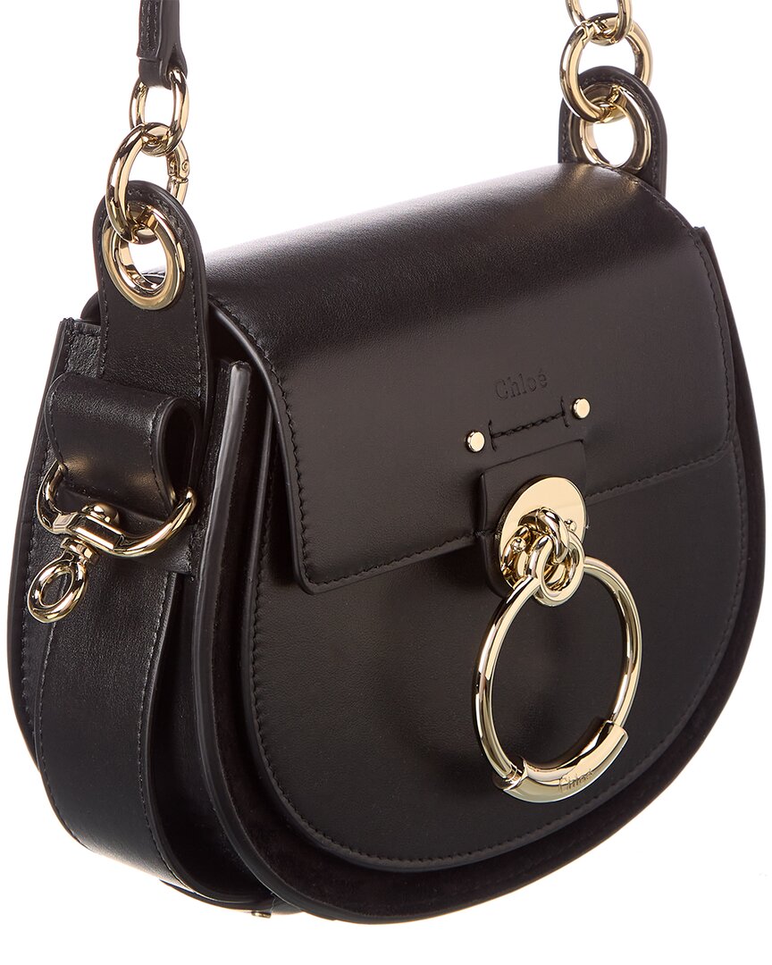 Chloe Tess Small Leather & Suede Shoulder Bag