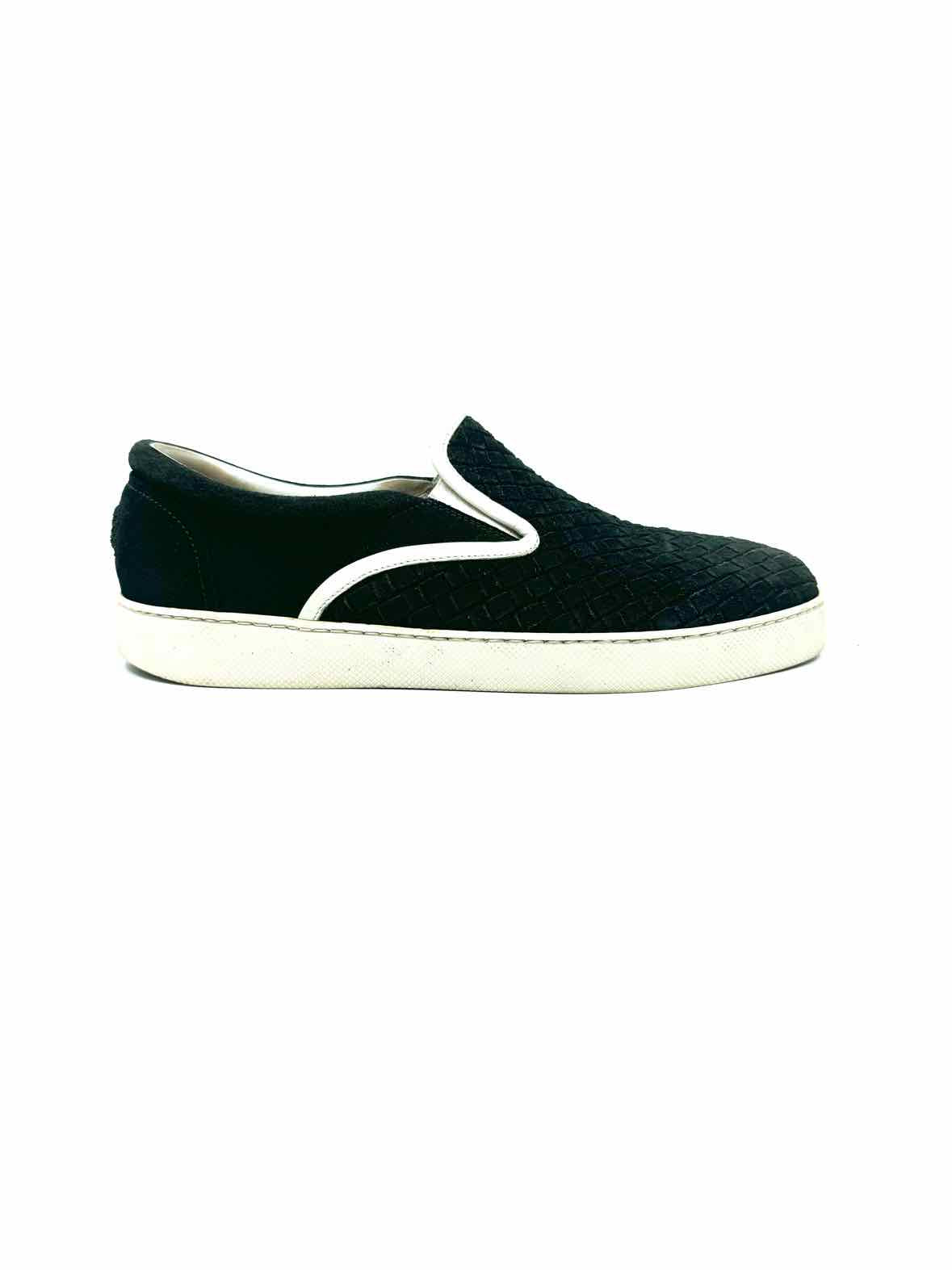 BOTTEGA VENETA Size 10 Black Men's Sneakers
