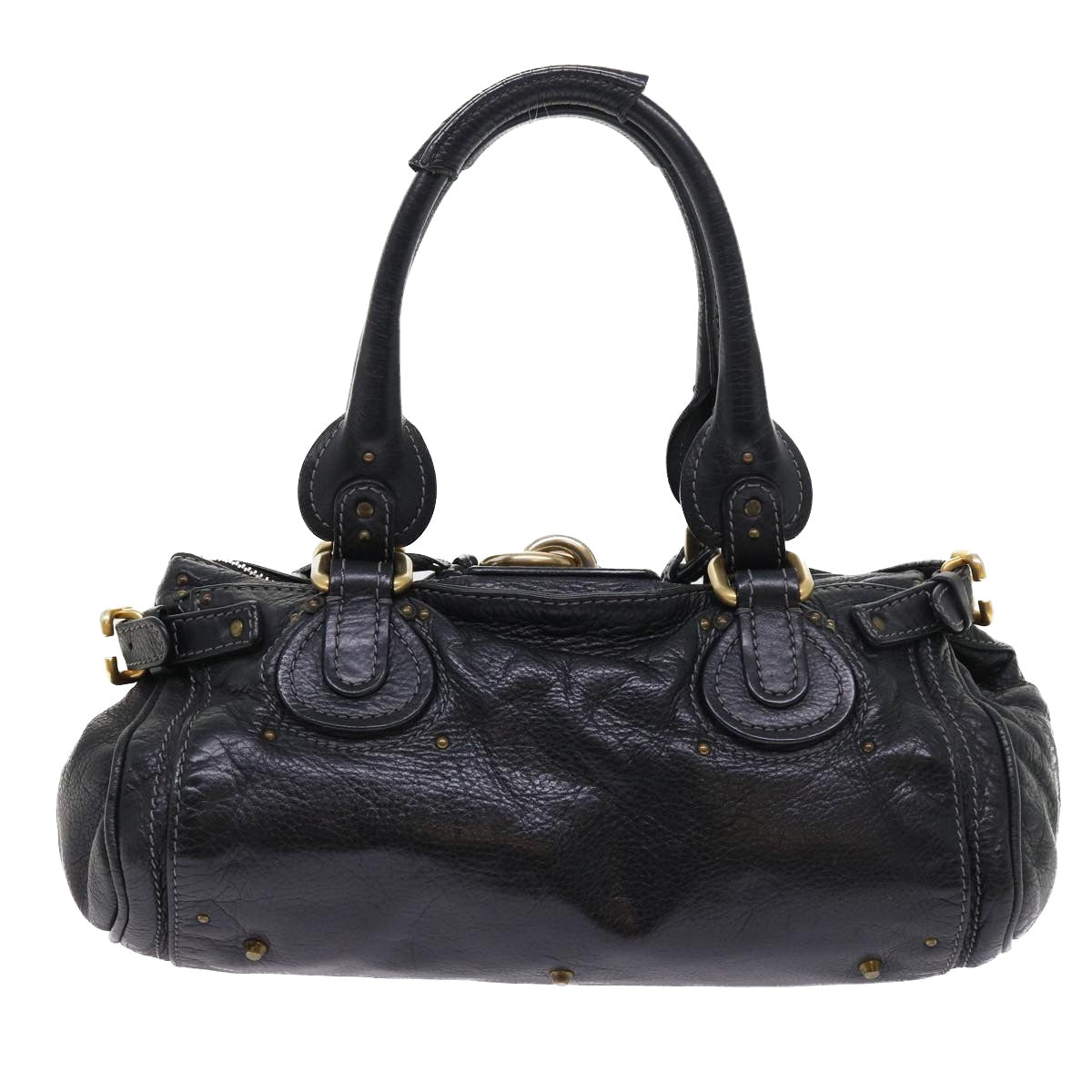 Chloe Paddington Hand Bag Leather Black ep1769