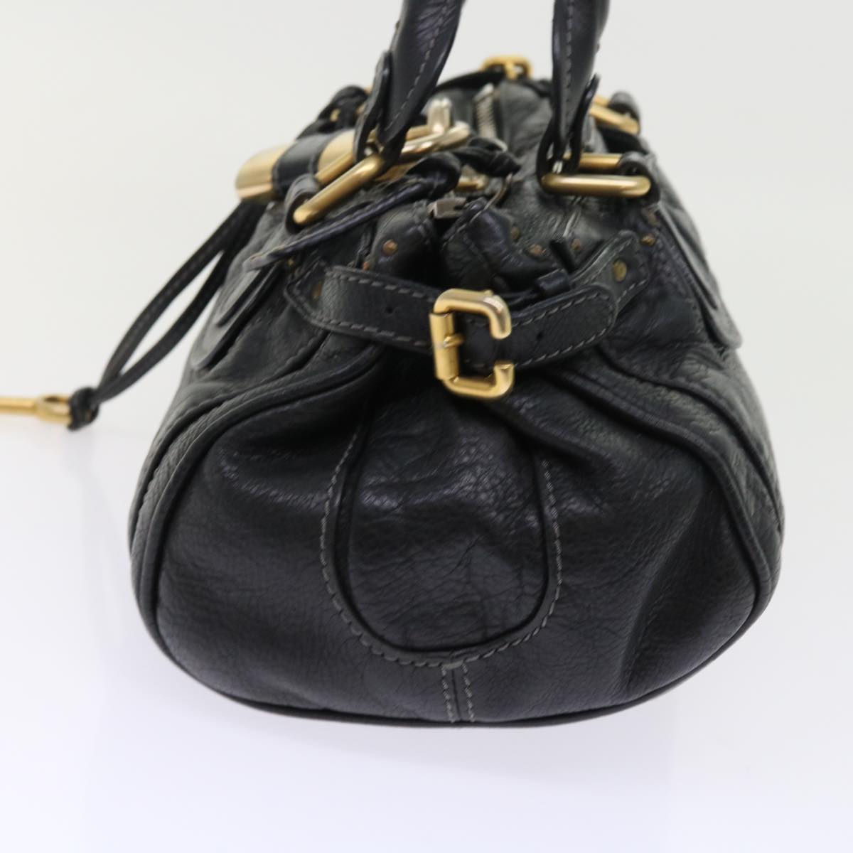 Chloe Paddington Hand Bag Leather Black ep1769