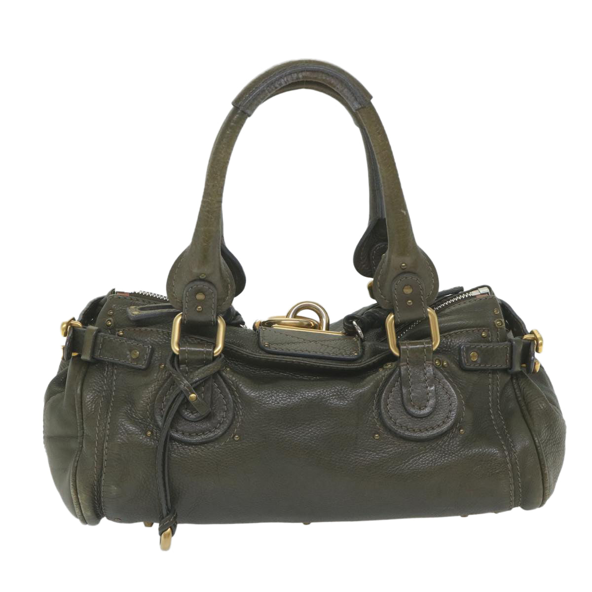 Chloe Paddington Hand Bag Leather Gray 03 08 51 5191 ep2419