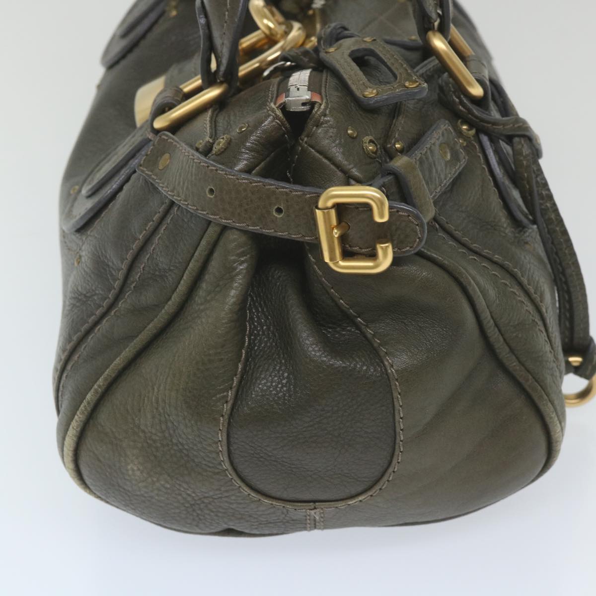 Chloe Paddington Hand Bag Leather Gray 03 08 51 5191 ep2419