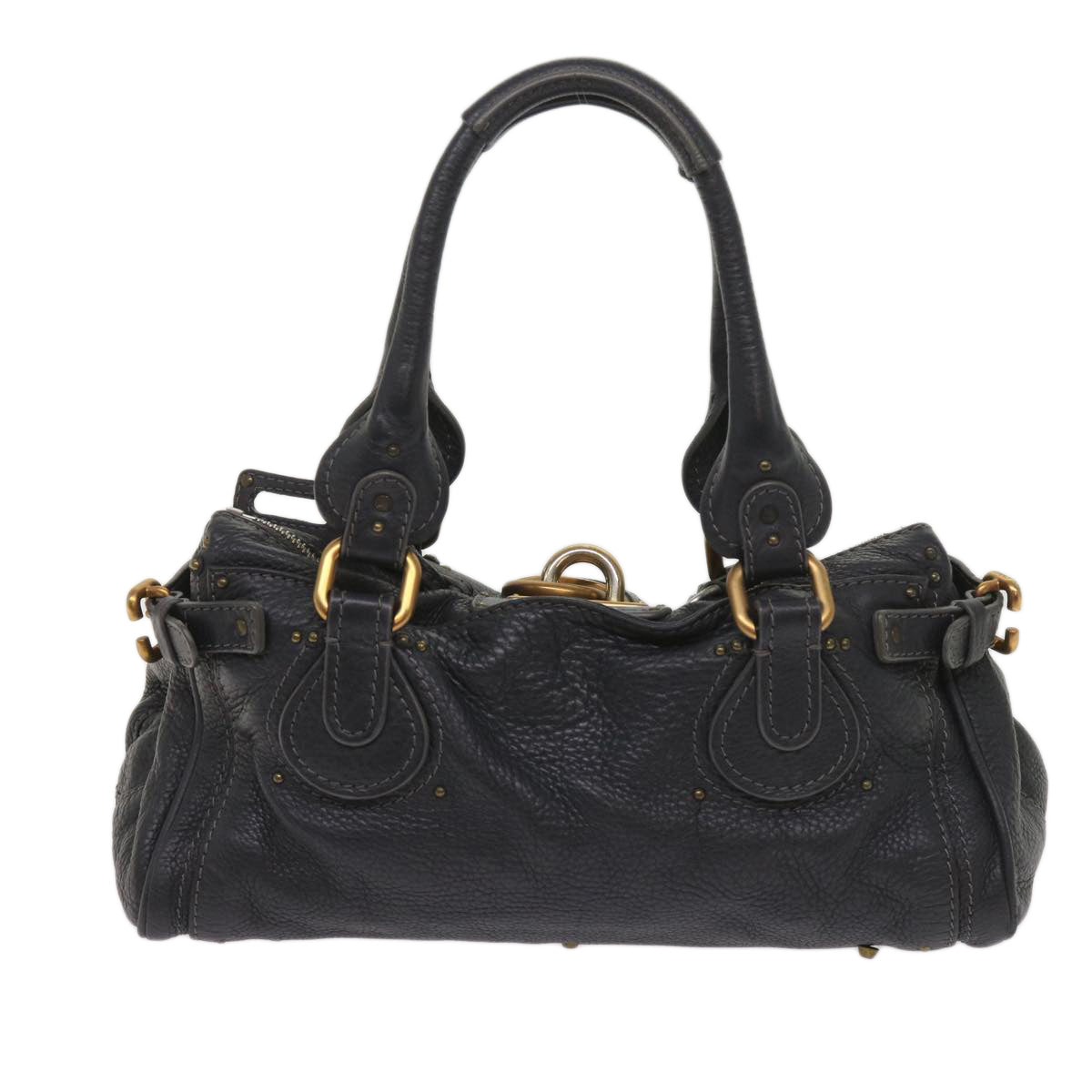 Chloe Paddington Hand Bag Leather Gray 02 06 51 5191 ep3006
