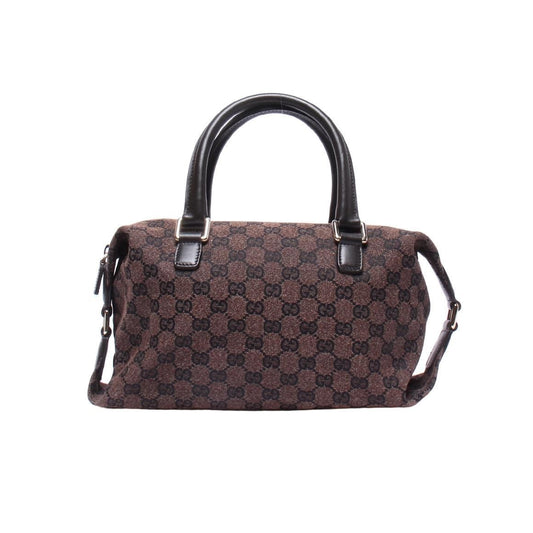 Gucci Mini Boston In Brown Monogrammed Canvas IT3PQLATBJYG