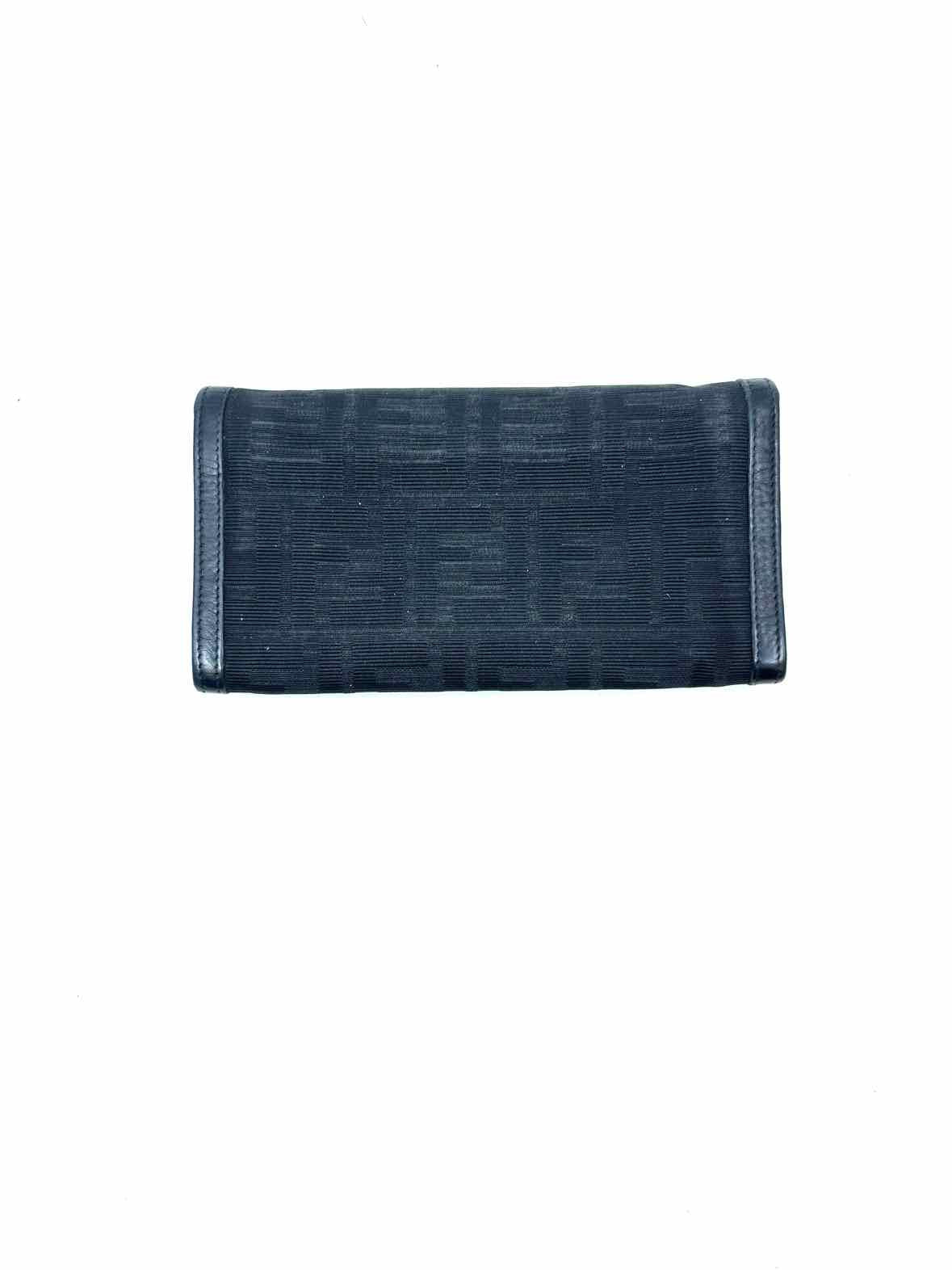 FENDI Black Canvas Wallet