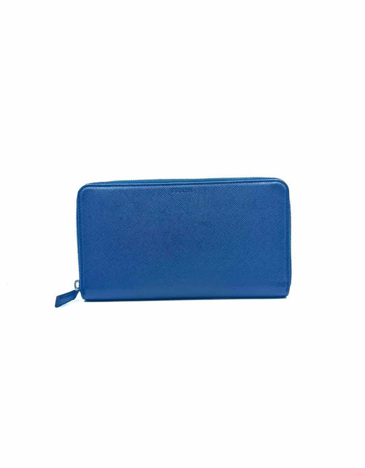 PRADA Navy Coated canvas Wallet