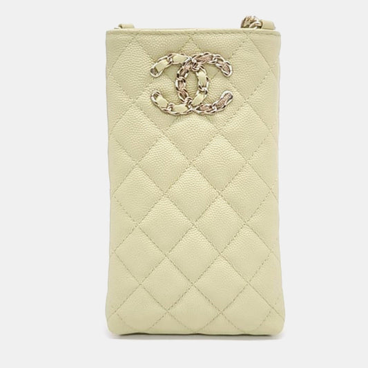 Chanel Caviar Phone Holder Crossbody Bag