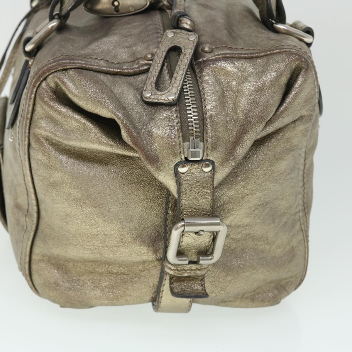 Chloe Paddington Hand Bag Leather Gold Tone fm2675