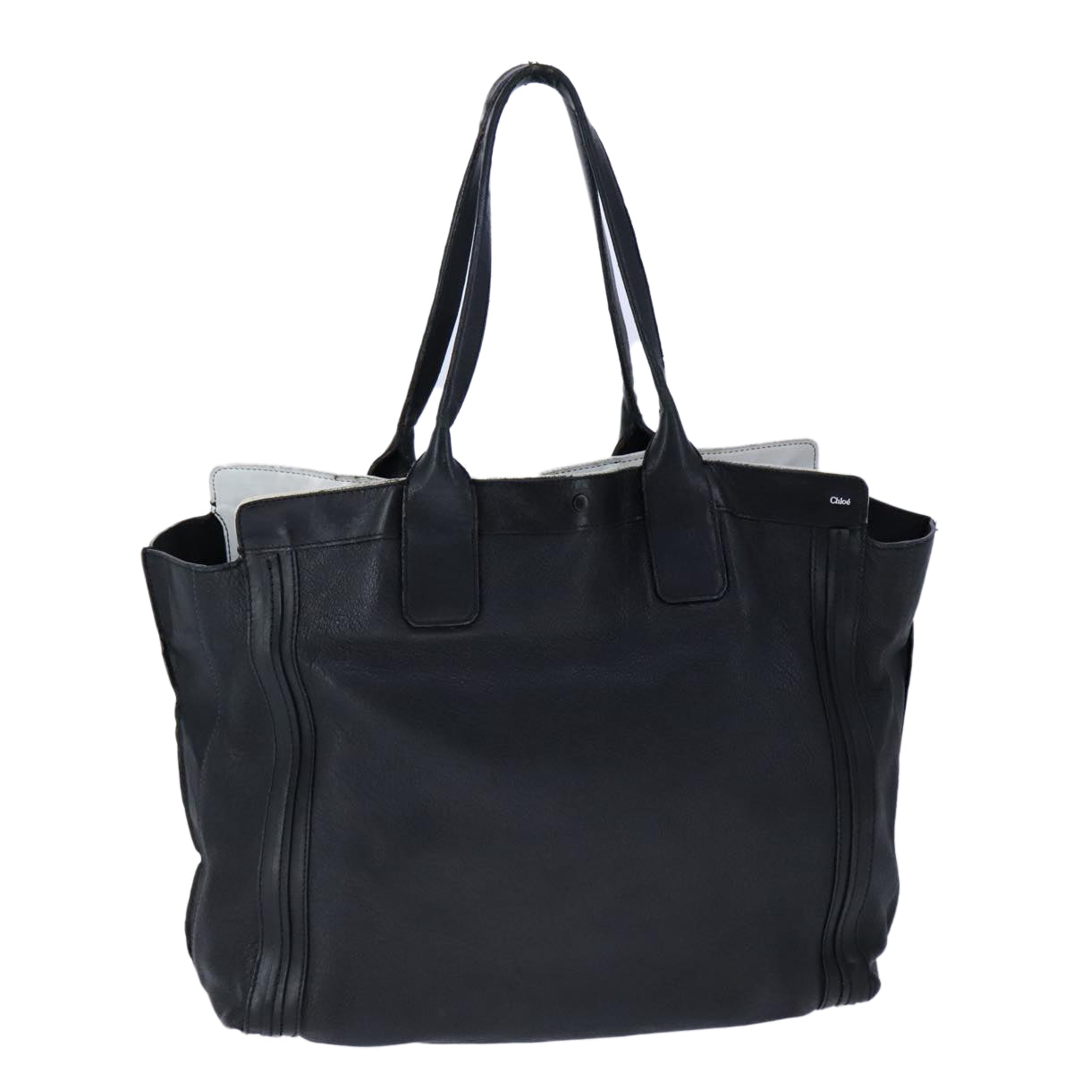 Chloe Alison Tote Bag Leather Gold Black hk1874