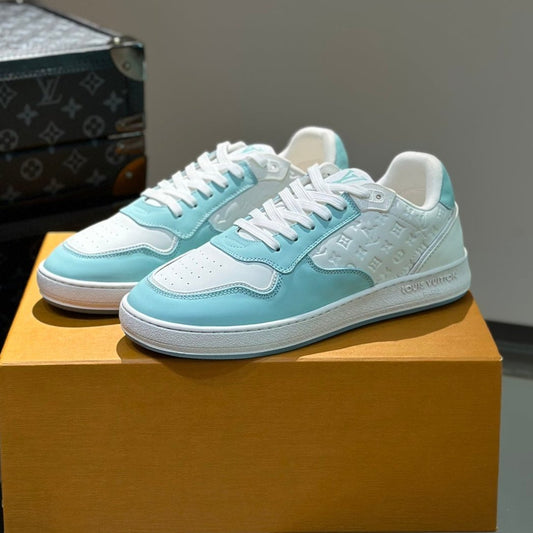 Louis Vuitton SNEAKER WHITE MIX SKY BLUE EMBOSSED CALFSKIN
