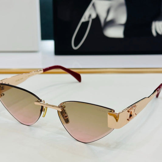 Celine CAT EYE SUNGLASSES CL42122U IN METAL