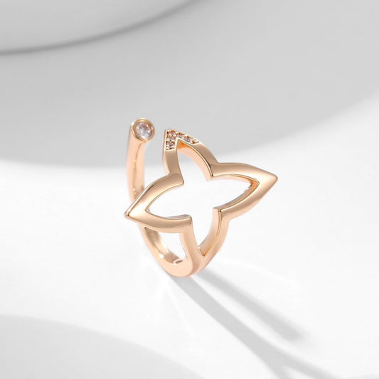 Louis Vuitton BLOSSOM PINK GOLD STAR OPEN DIAMOND RING