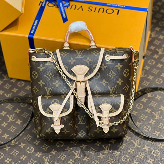 Louis Vuitton excursion 21 monogram canvas beige calfskin