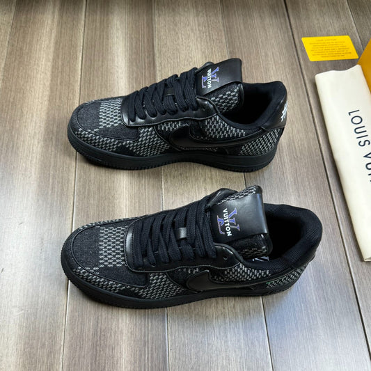 Louis Vuitton SNEAKER BLACK MIX WHITE CANVAS