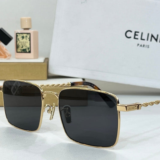 Celine TRIOMPHE SUNGLASSES CL40522 IN METAL CHAIN LINK