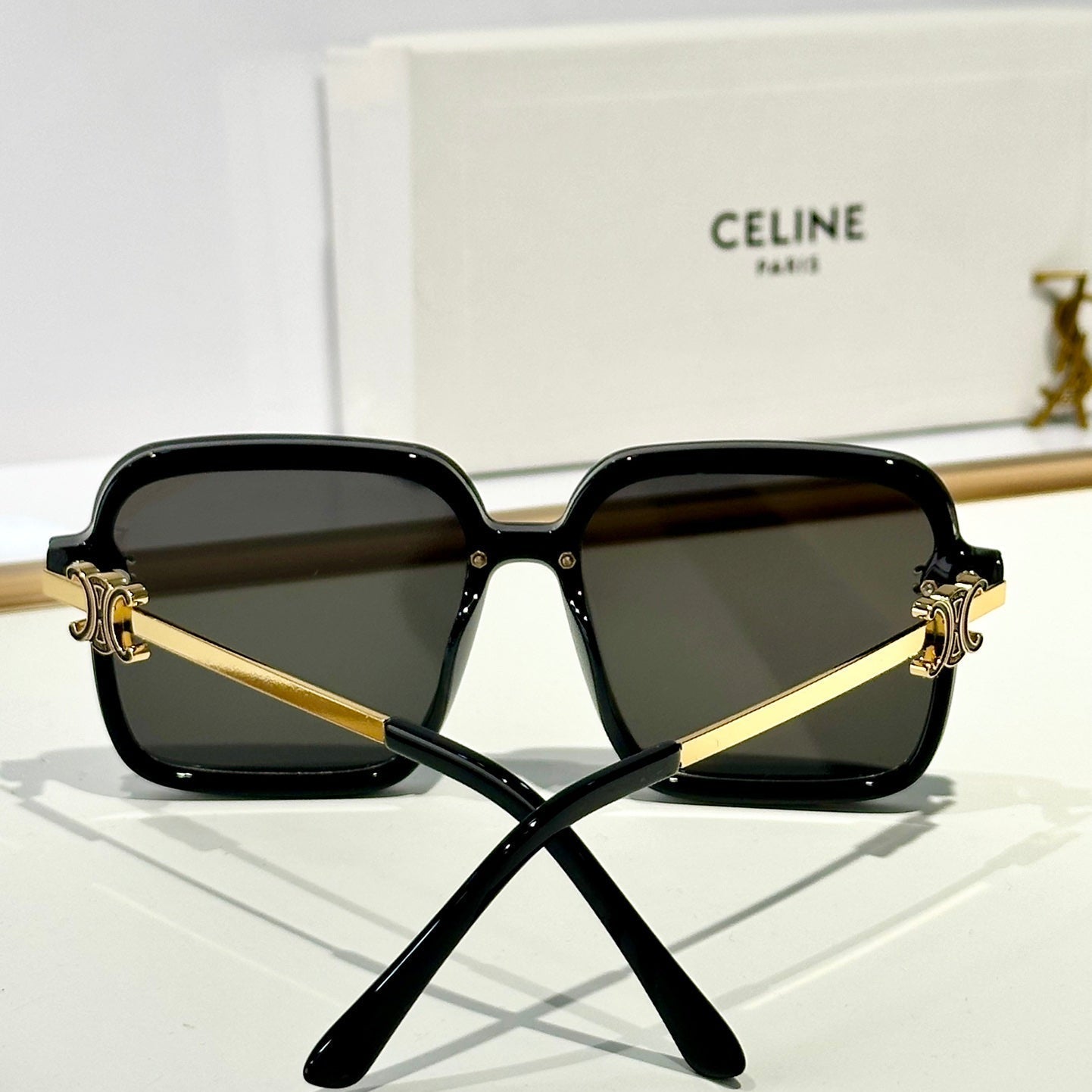 Celine TRIOMPHE SUNGLASSES CL40247U IN METAL