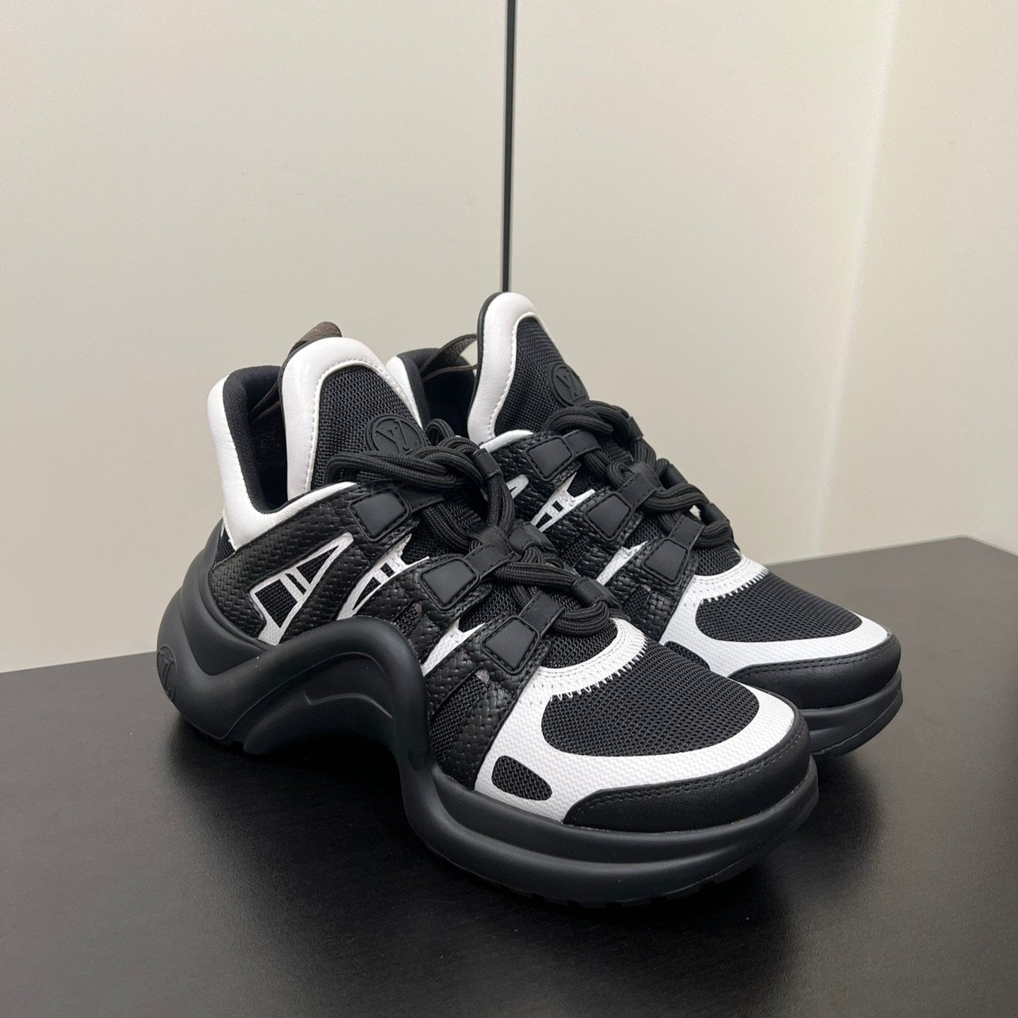Louis Vuitton Archlight Sneaker 50mm Black Mix White Fabric