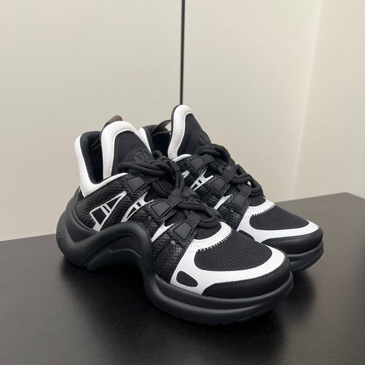 Louis Vuitton Archlight Sneaker 50mm Black Mix White Fabric