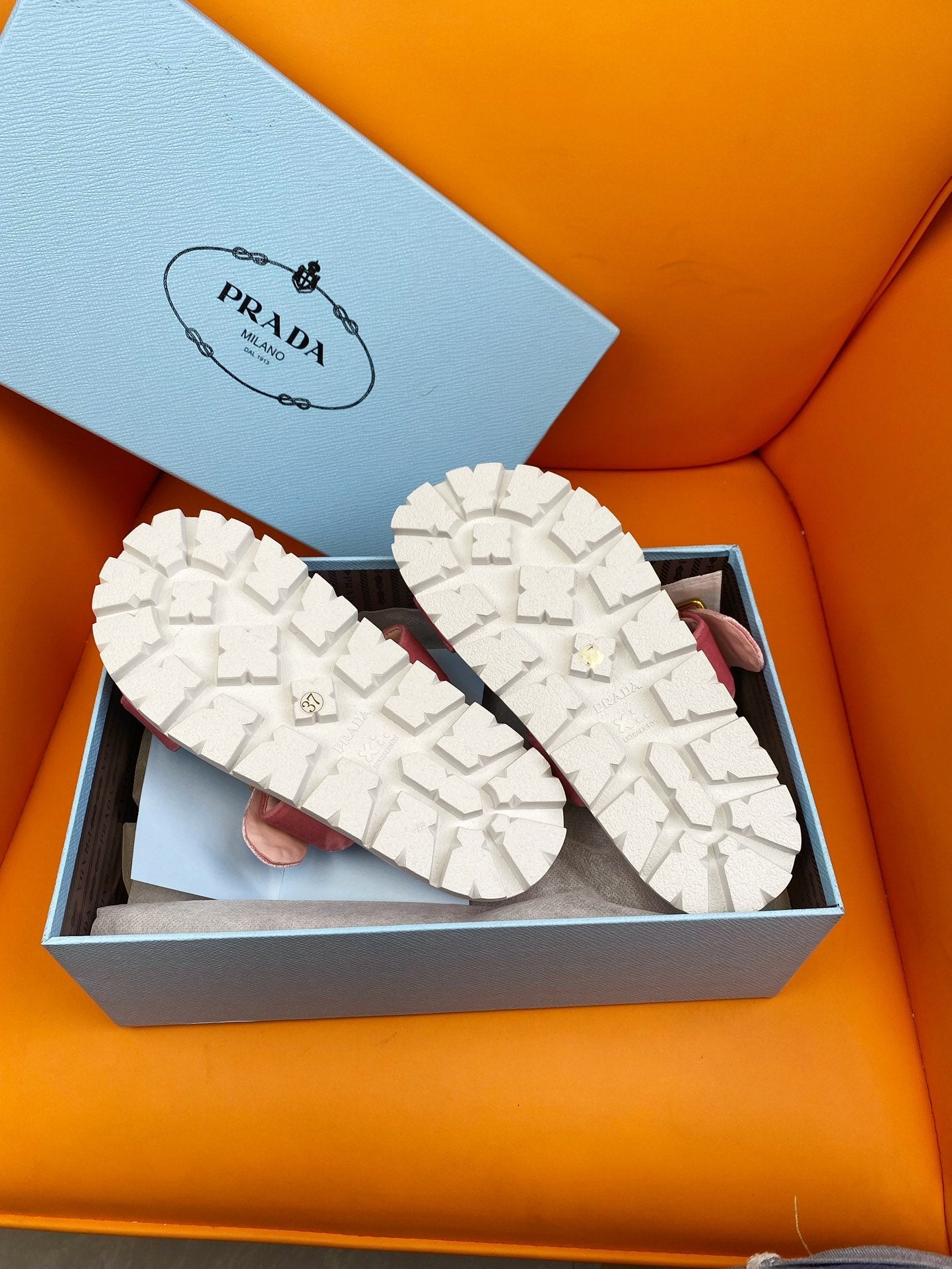 PRADA Slides 10 Velvet Pink