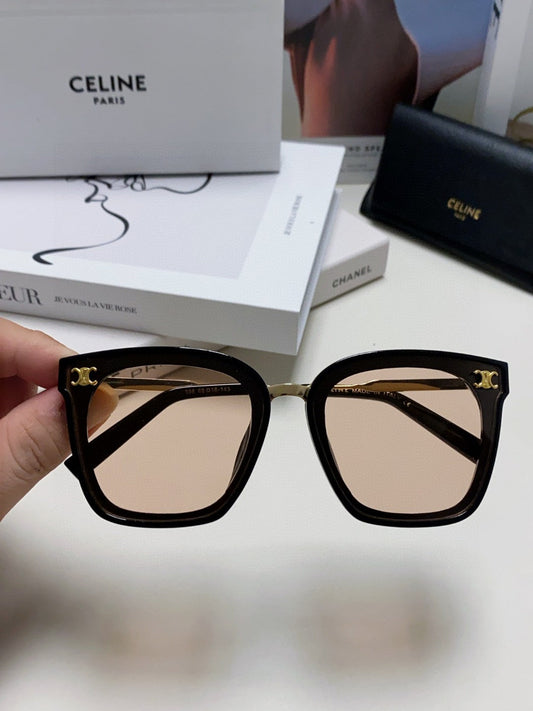 Celine TRIOMPHE SUNGLASSES 548589 IN BLACK ACETATE GRADIENT SMOKE LENSES
