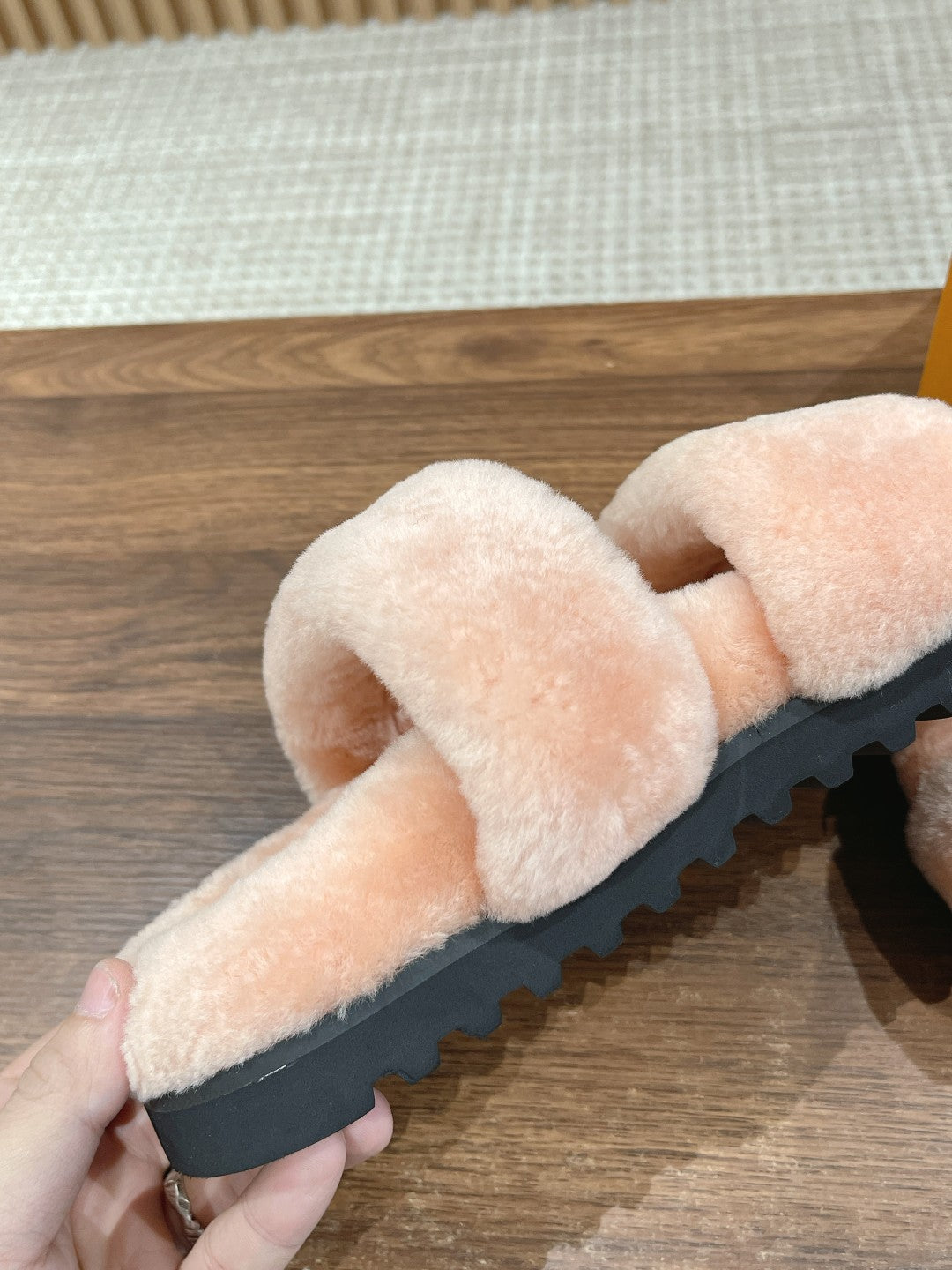 Louis Vuitton Sunset Flat Comfort Mule Pink Wool