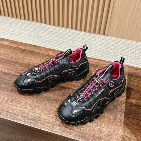 Louis Vuitton Rush Sneaker Black Mix Pink Cowhide
