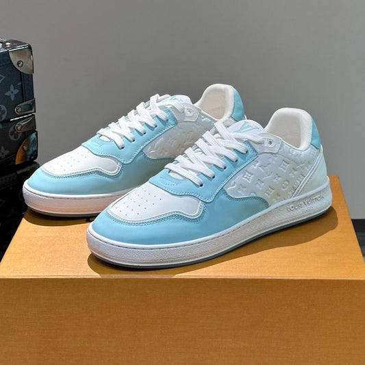Louis Vuitton SNEAKER WHITE MIX BABY BLUE EMBOSSED CALFSKIN