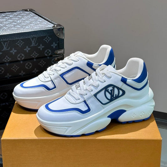 Louis Vuitton NEO RUN AWAY SNEAKER WHITE MIX BLUE CALFSKIN