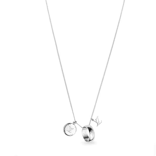 Louis Vuitton MONOGRAM PATTERN CHARMS NECKLACE