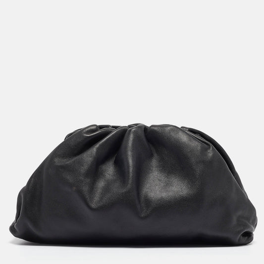 BOTTEGA VENETA Black Leather Classic Pouch