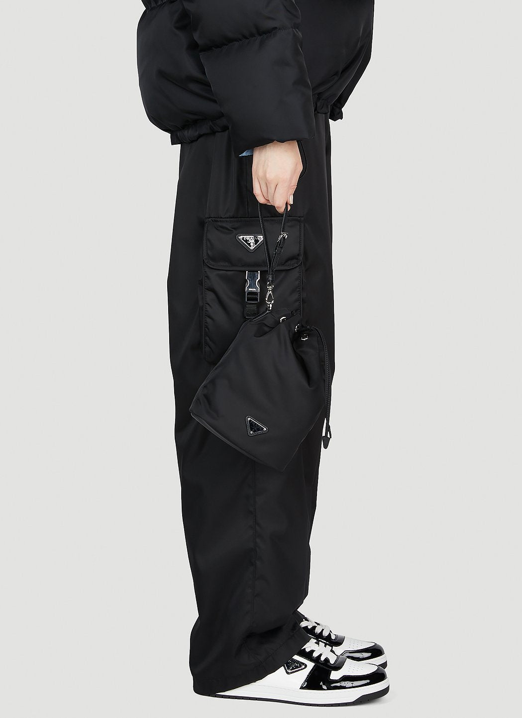 Prada Women Vela Pouch Bag