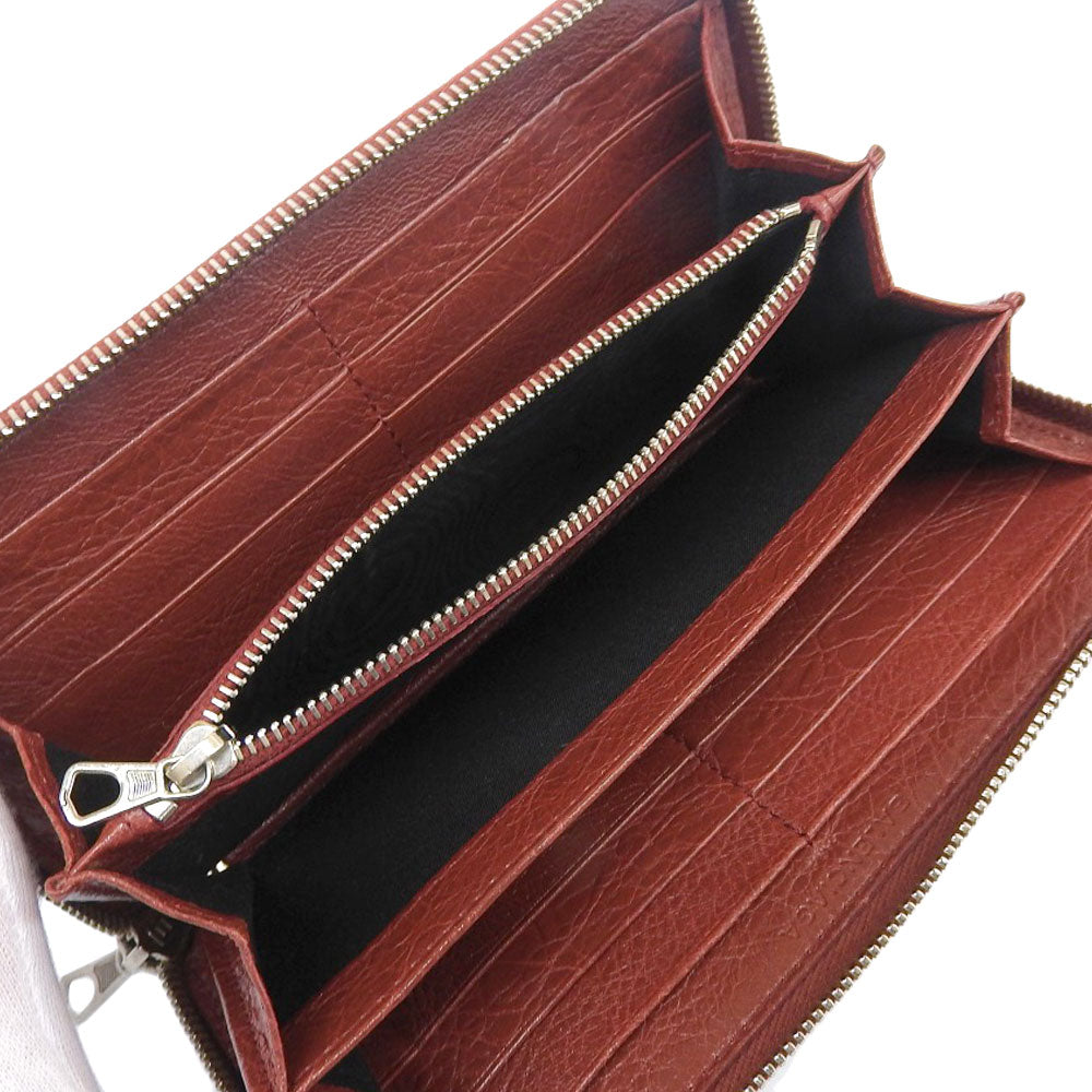 Balenciaga Essential Zip Around Leather Wallet