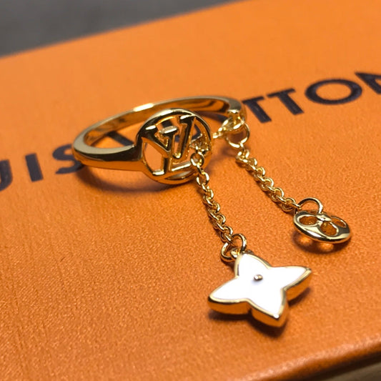 Louis Vuitton STAR MOP AND SUN GOLD RING