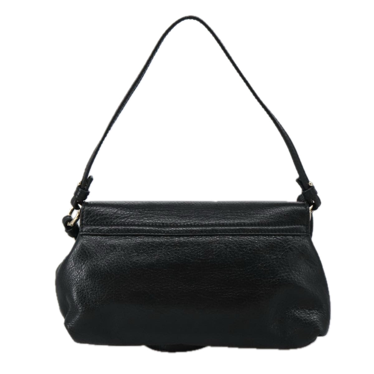 Chloe Lily Hand Bag Leather 2way Black Gold yk15964