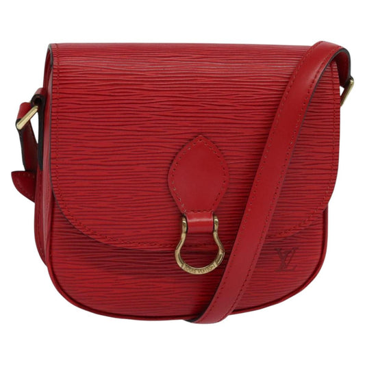 LOUIS VUITTON Epi Saint Cloud PM Shoulder Bag Red M52217 LV yk17304